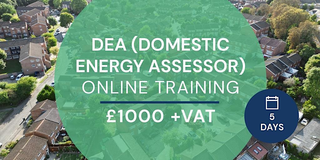 ONLINE Cert Domestic Energy Assessor (DEA) Course (5 days)